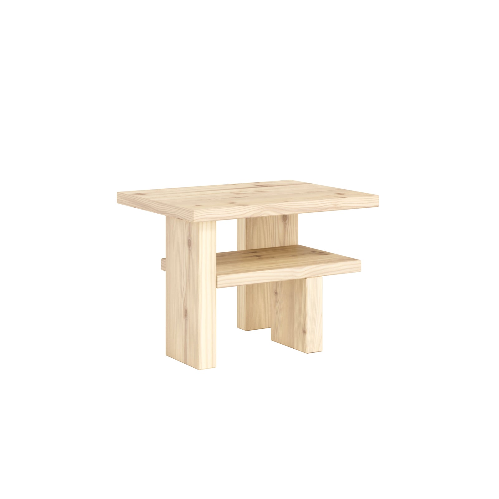 Japan sivupöytä, käsittelemätön.