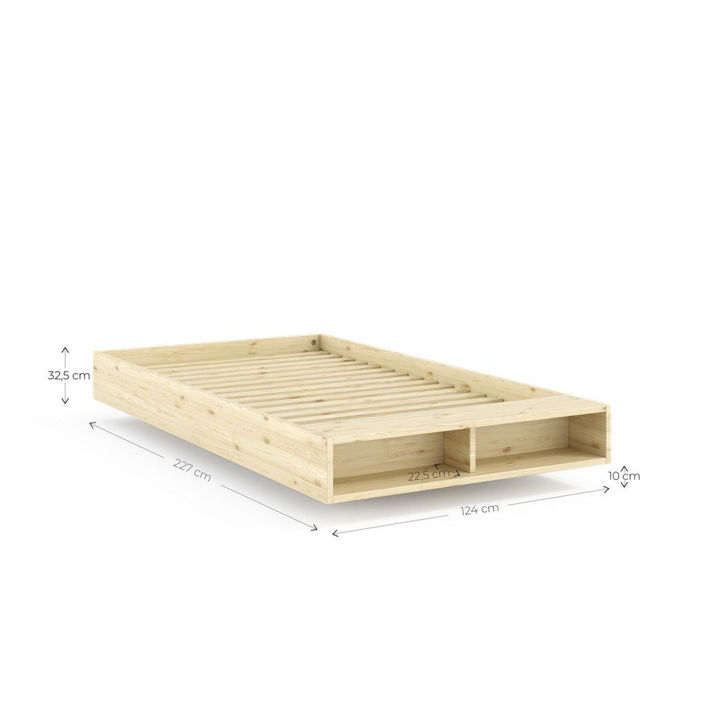 120 cm Merge sänkyrungon mitat.