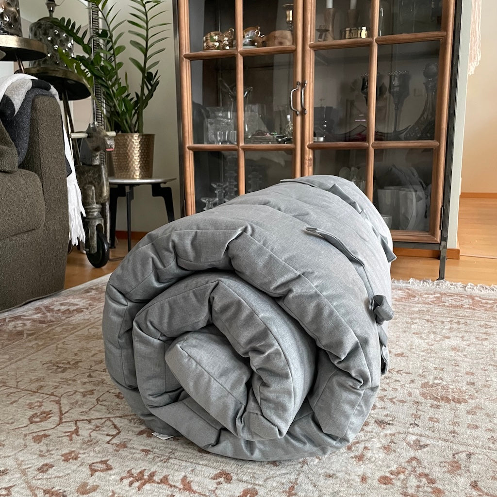 Roll futon, kangas Fancy Akvamariini.