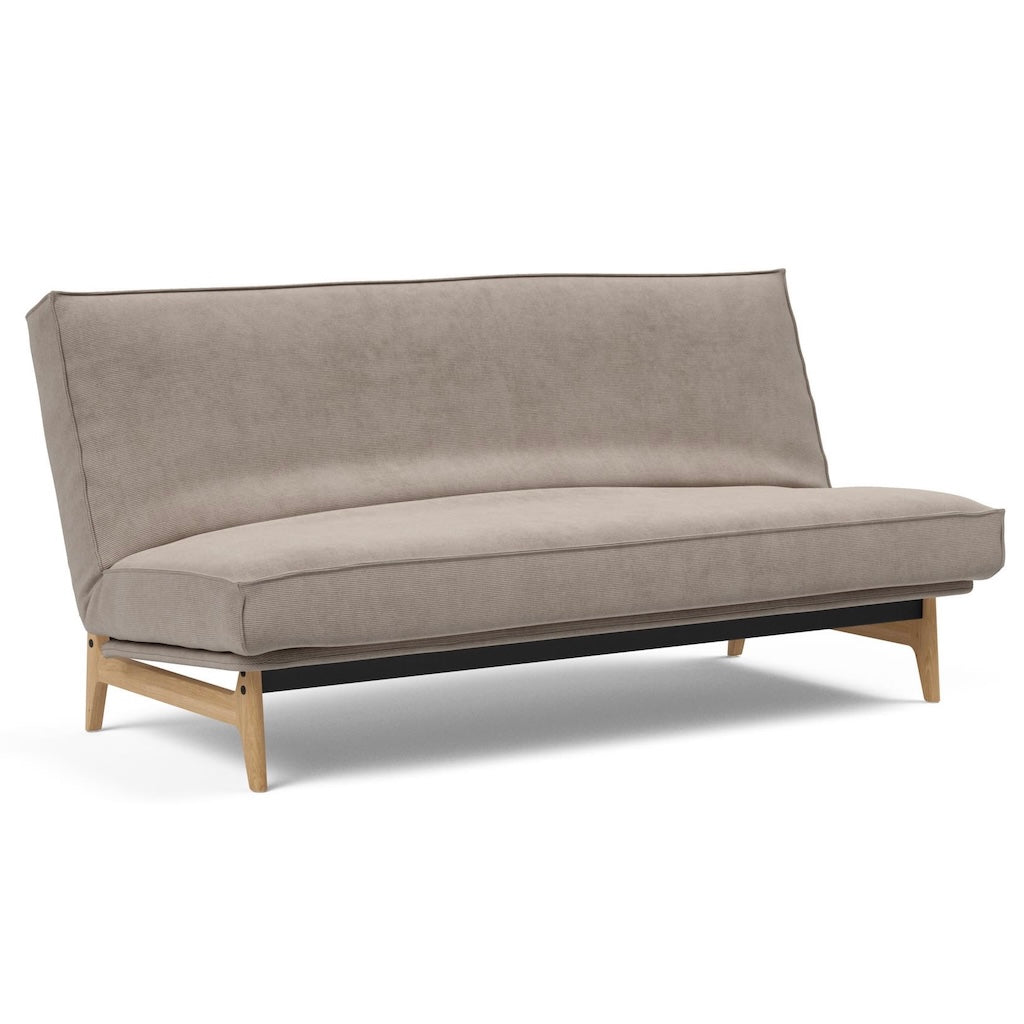 Aslak vuodesohva irtopäällisillä, kangas Cordufine Beige, Sharp Plus irtopäällinen.