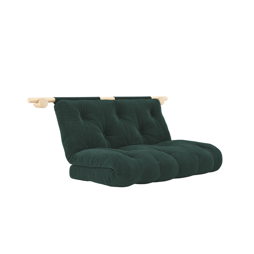 Hooked vuodesohva, kangas Seaweed.