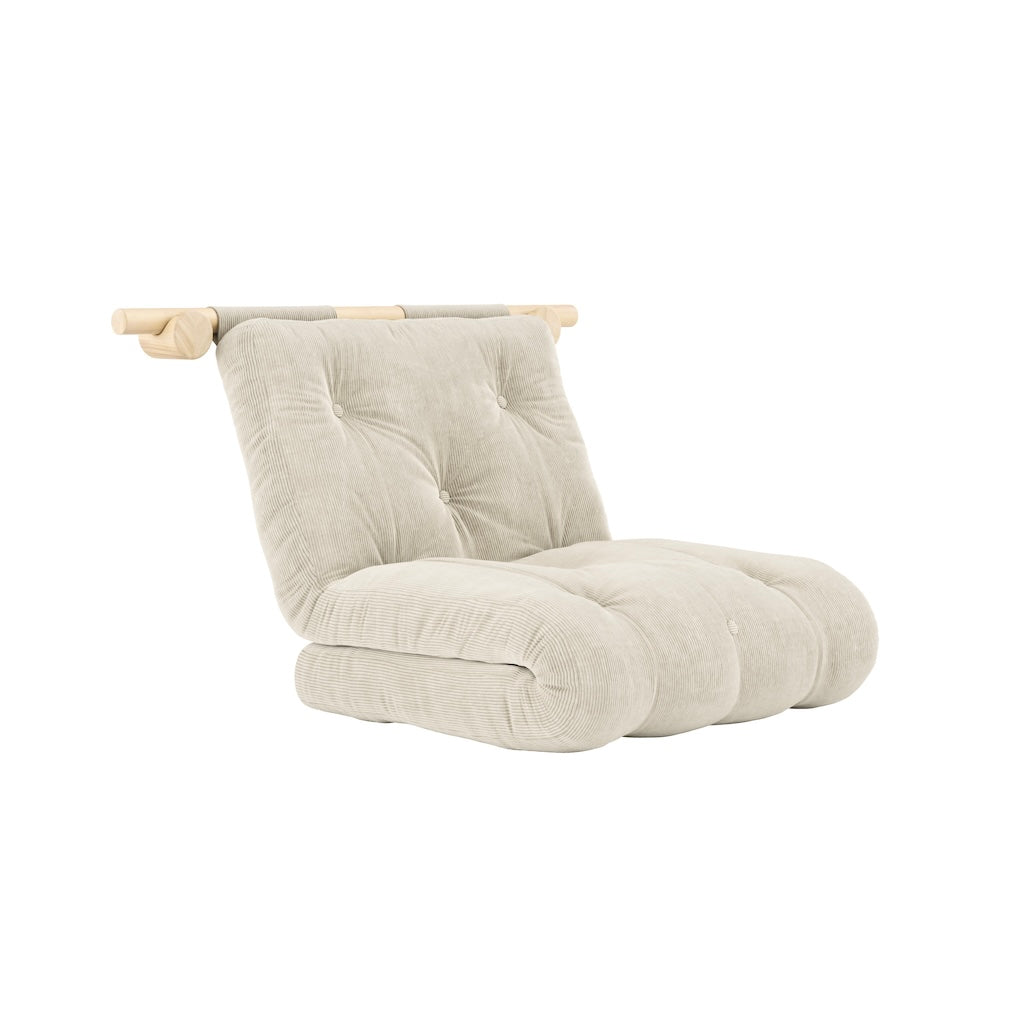 Hooked vuodetuoli, kangas Ivory.