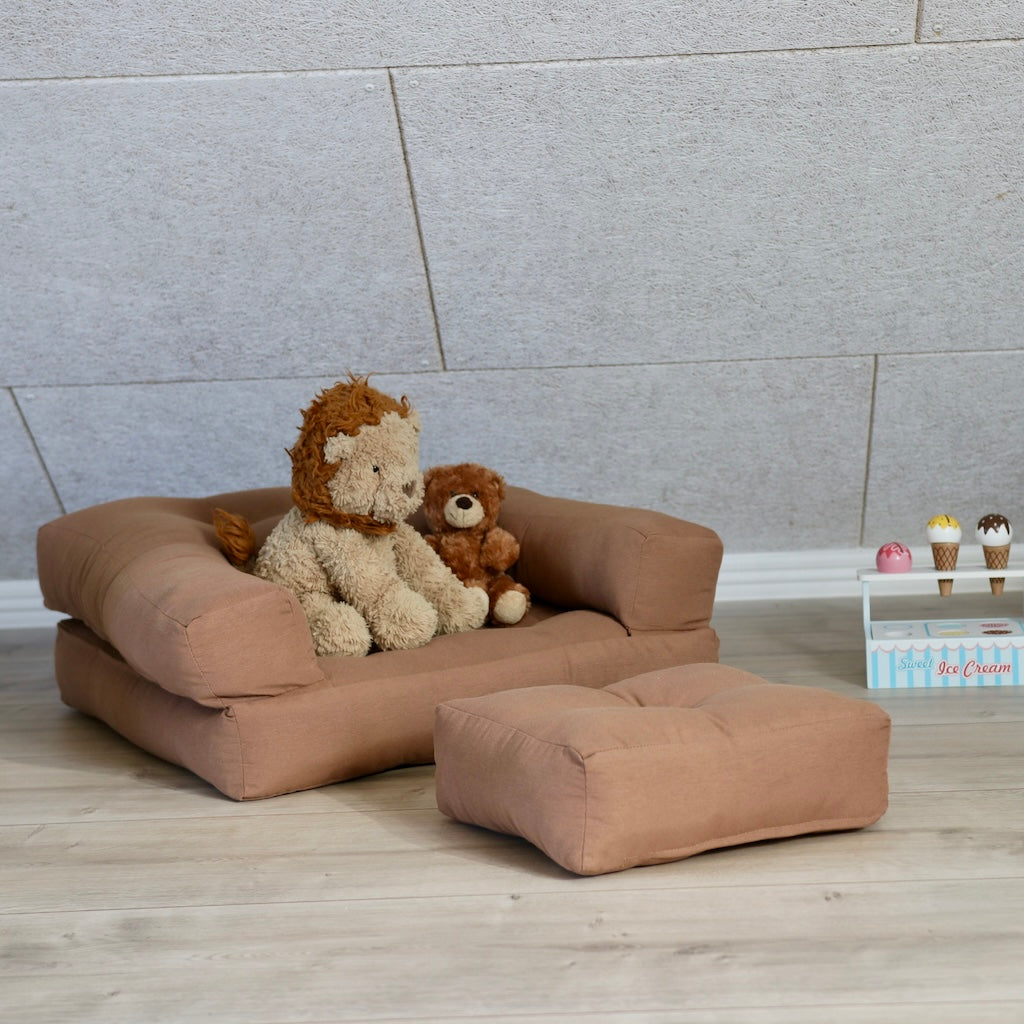 Mini Cube vuodetuoli, kangas Mocca.