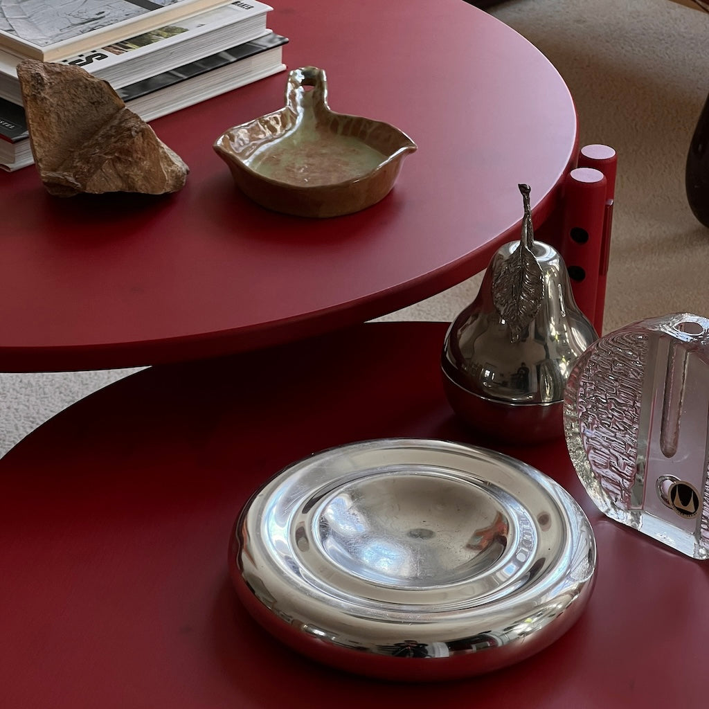 Sticks pöytä, korkea ja matala, väri Poppy Red.