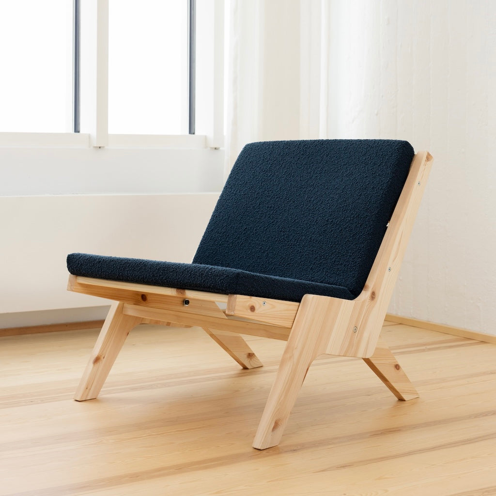 Sway Lounge tuoli, kangas Oxfort Blue.