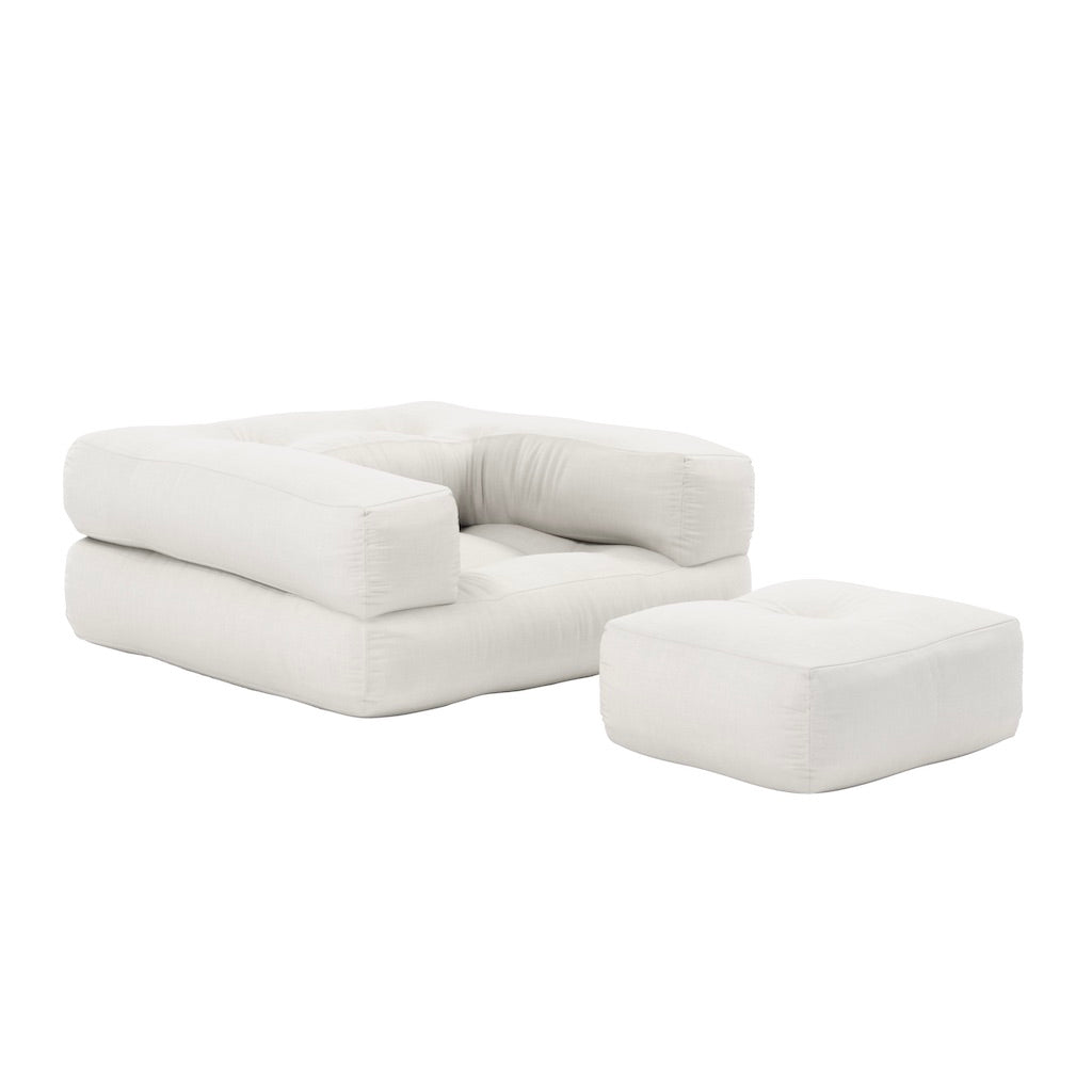 Mini Cube vuodetuoli, kangas Natural.