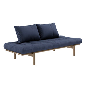 Pace Daybed, runko ruskea, kangas Navy.