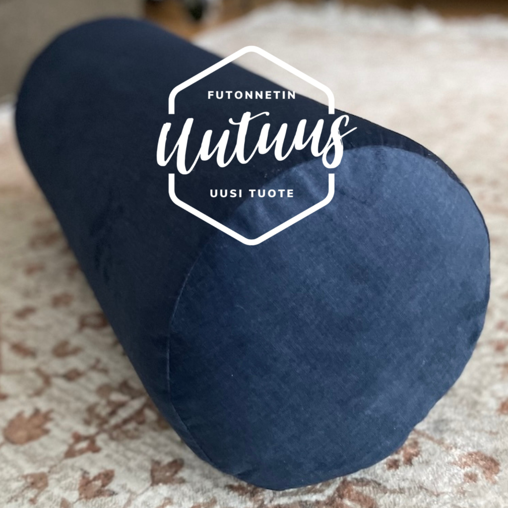 Bolster, kangas Fancy Tummansininen.