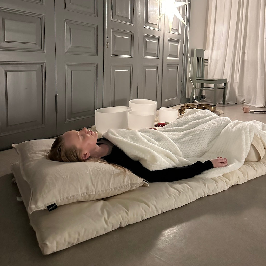 Joogafuton, kangas Luonnonvalkoinen. 