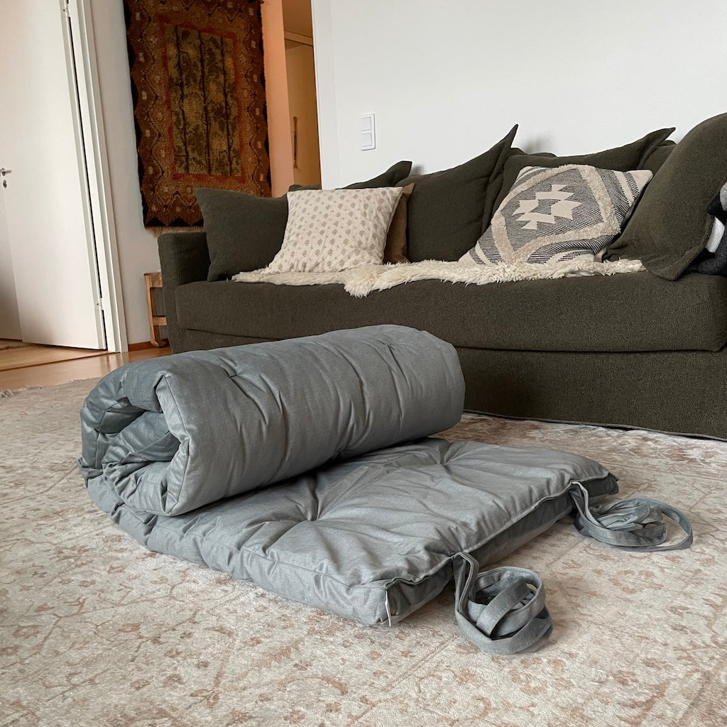 Roll futon, kangas Fancy Akvamariini.