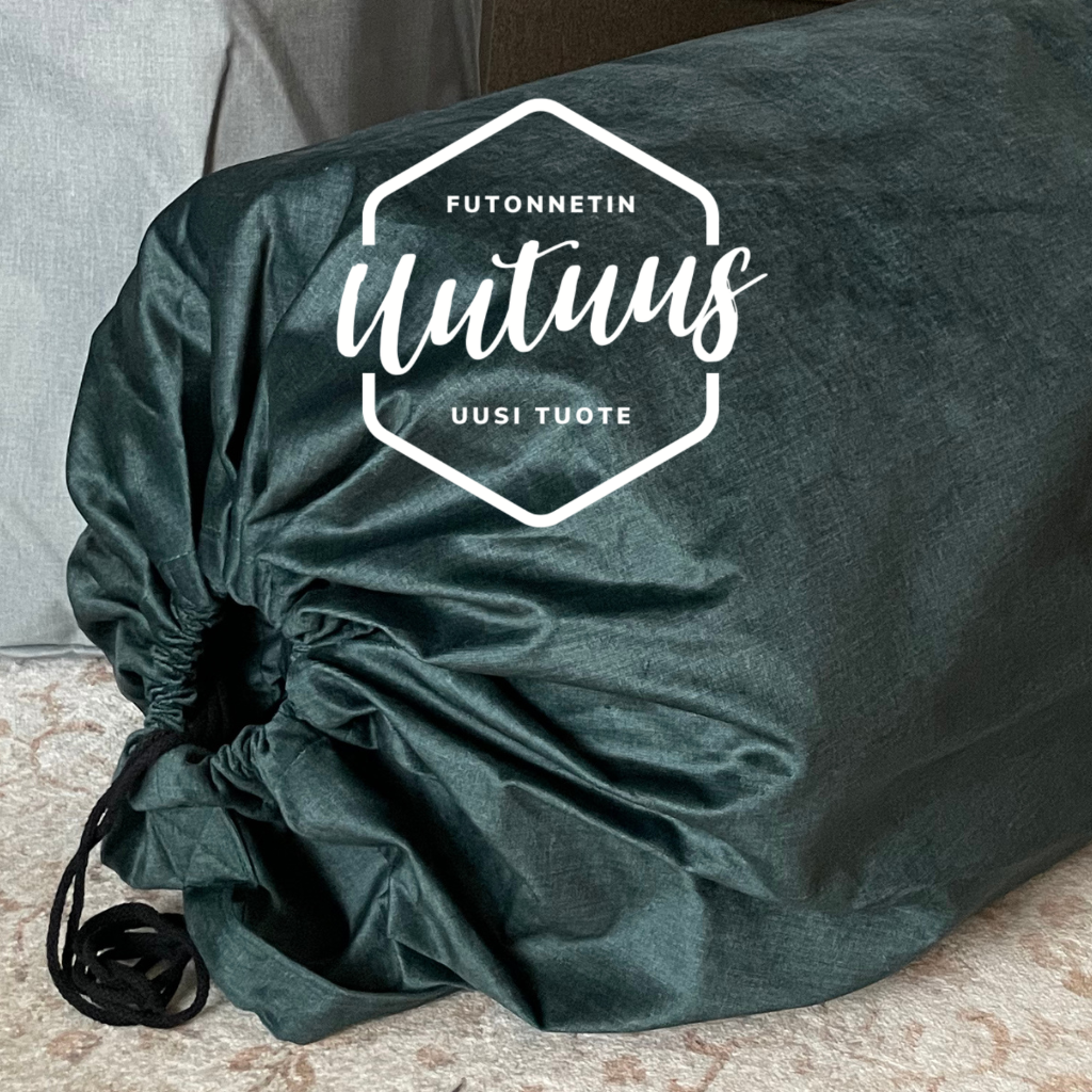 Roll futon, kangas Fancy Tumma Sinivihreä.