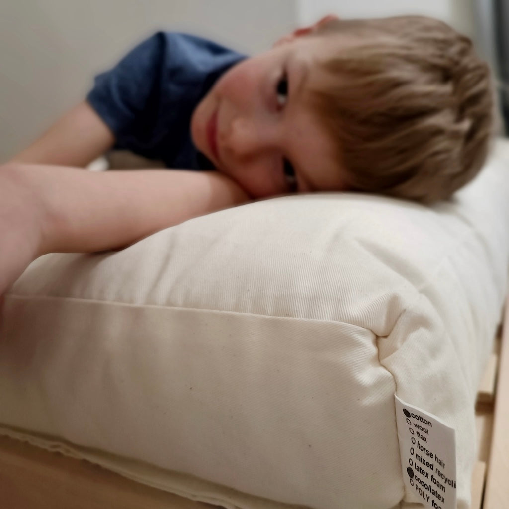 Low Cocos futonpatja sopii hyvin myös lapsille.