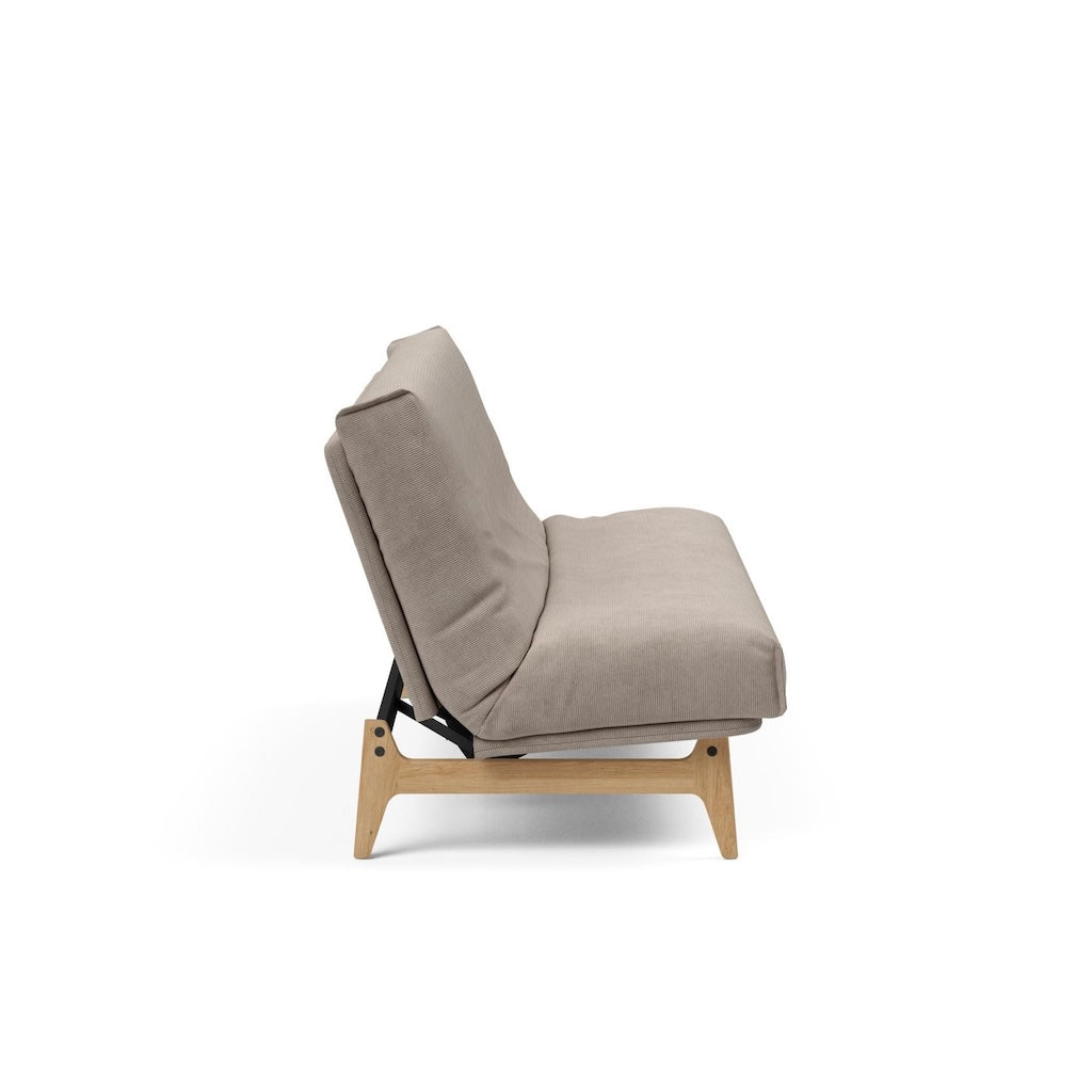 Aslak 120 vuodesohva, kangas Cordufine Beige, Nordic irtopäällinen.