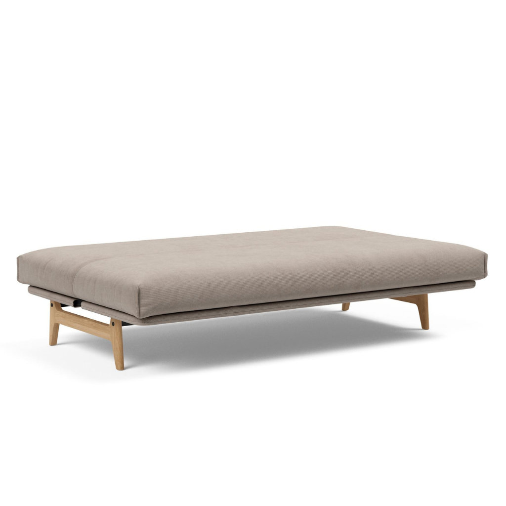 Aslak 120 vuodesohva, kangas Cordufine Beige, Nordic irtopäällinen.