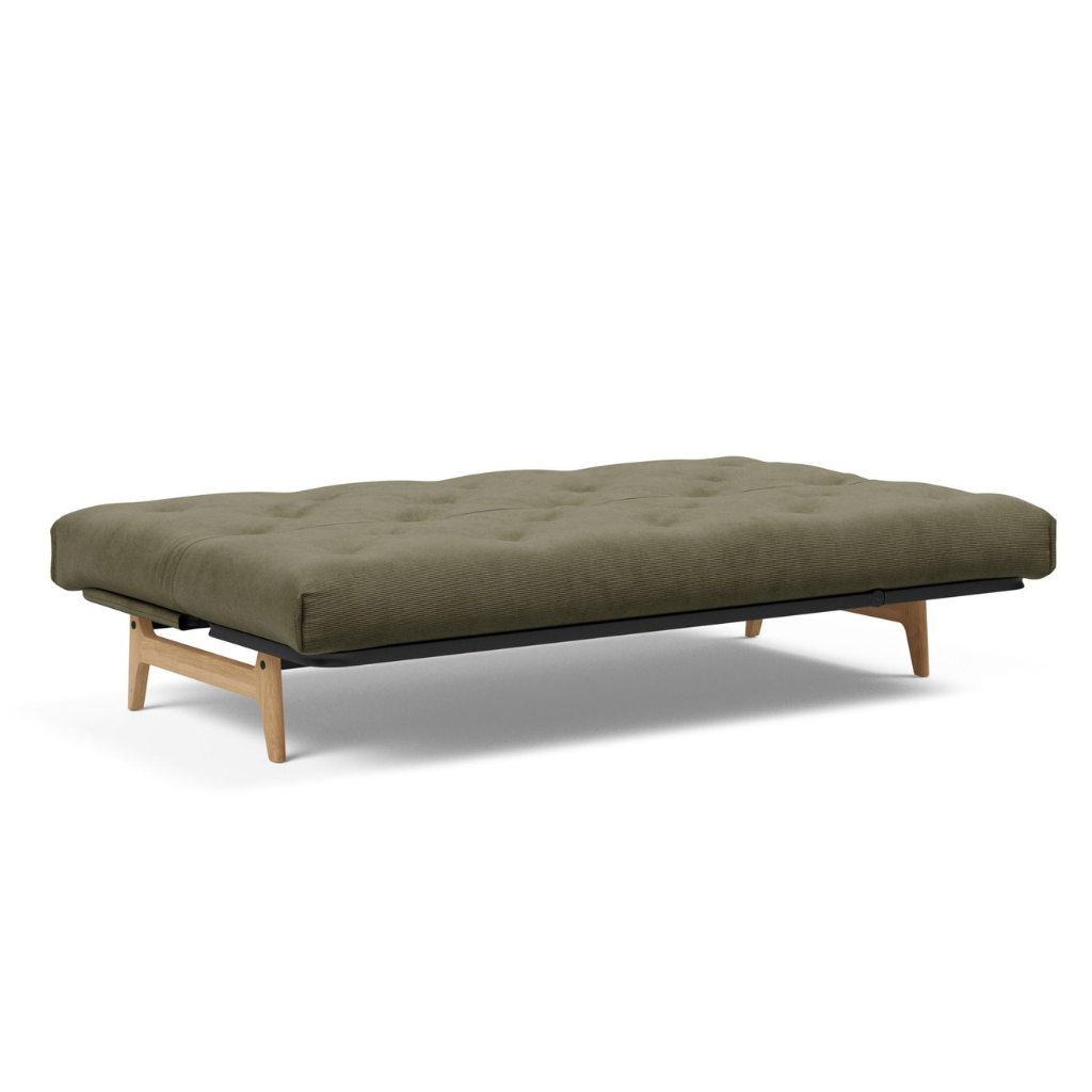 Aslak 120 vuodesohva, kangas Cordufine Pine Green.