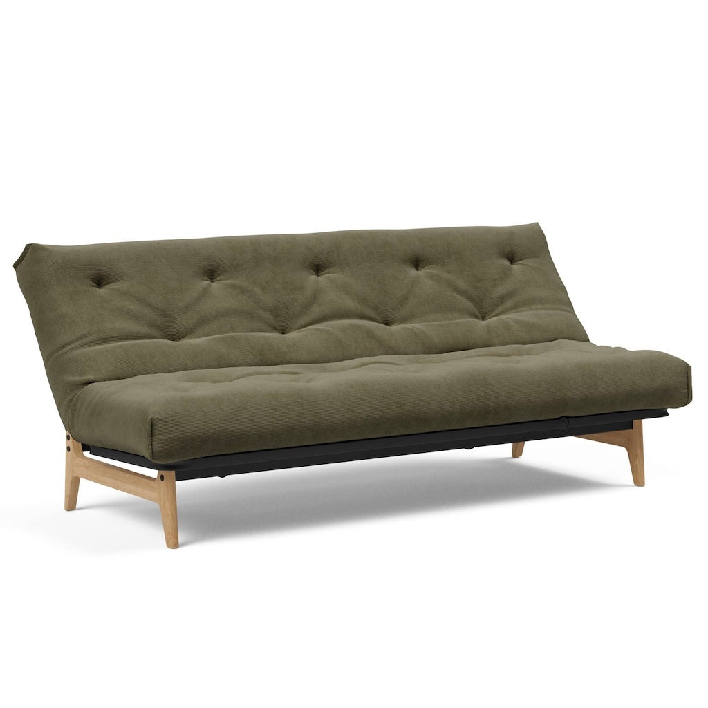 Aslak 120 vuodesohva, kangas Cordufine Pine Green.