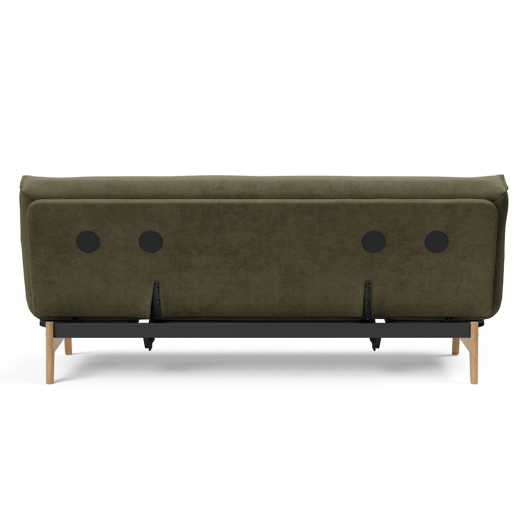 Aslak 120 vuodesohva, kangas Cordufine Pine Green.