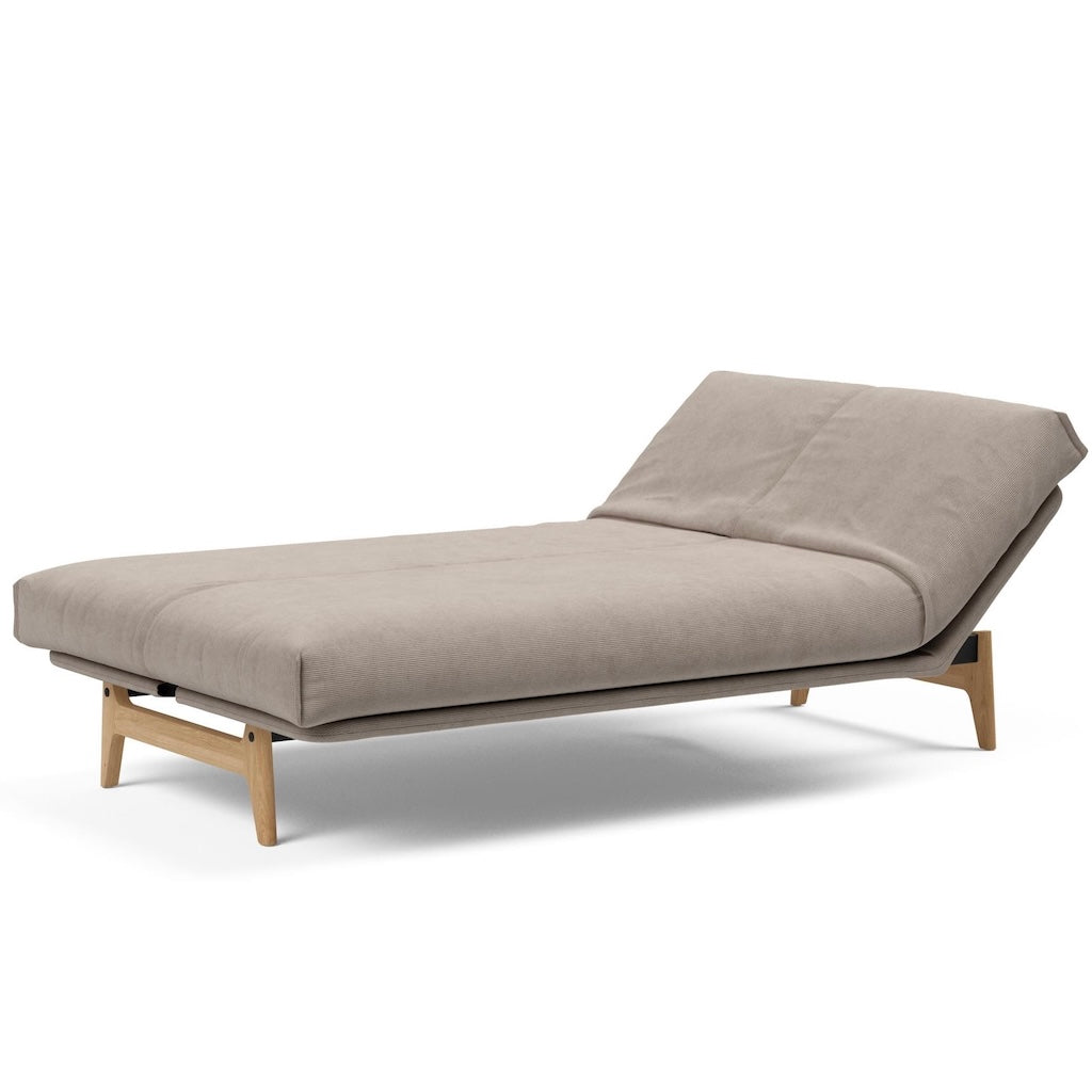 Aslak 120 vuodesohva, kangas Cordufine Beige, Nordic irtopäällinen.