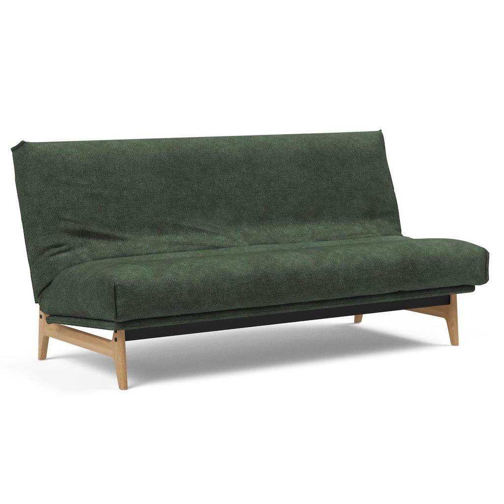 Aslak vuodesohva irtopäällisillä, kangas Avella Pine Green.