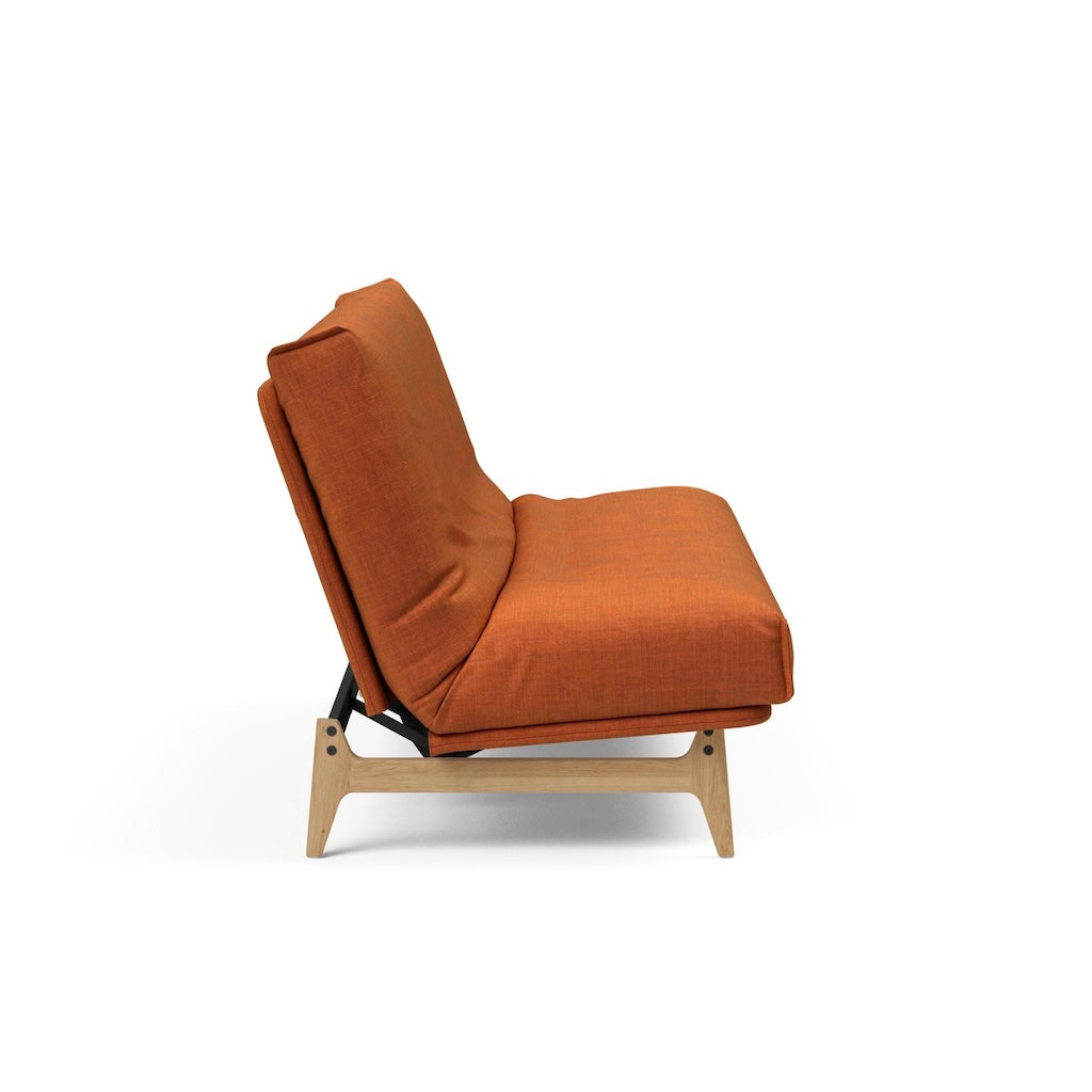 Aslak vuodesohva irtopäällisillä, kangas Esina Rust Orange.