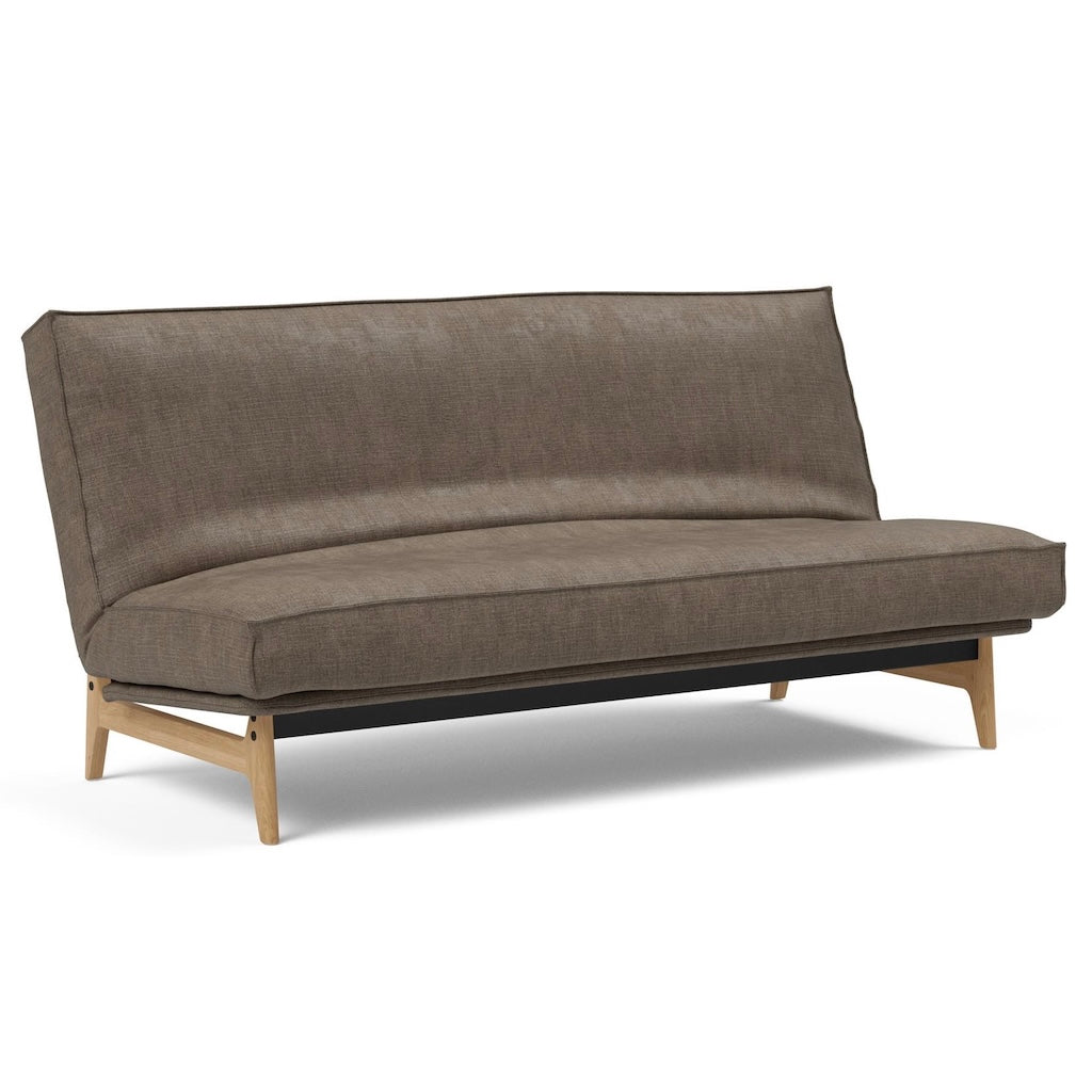 Aslak vuodesohva irtopäällisillä, kangas Cedar Brown, Sharp Plus irtopäällinen.