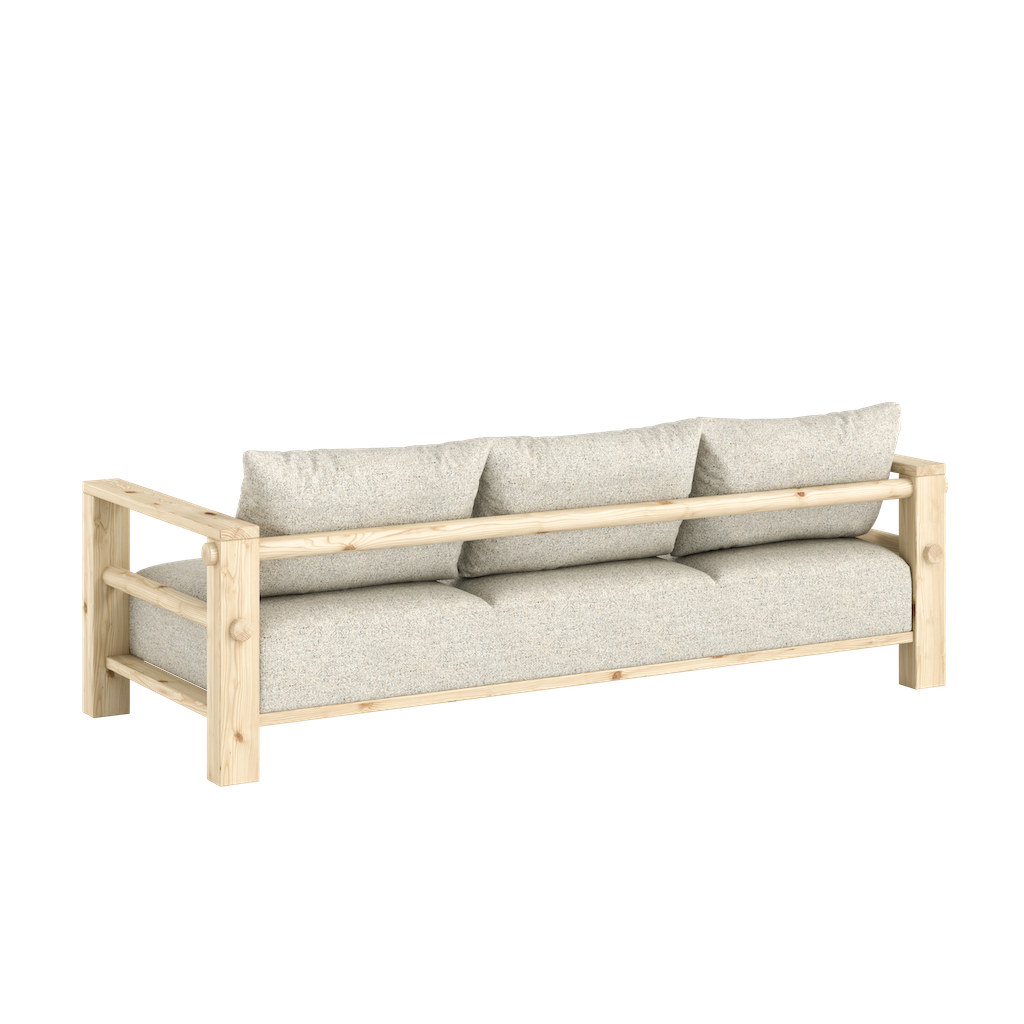 Bare vuodesohva, runko käsittelemätön, kangas Soft Chalk.