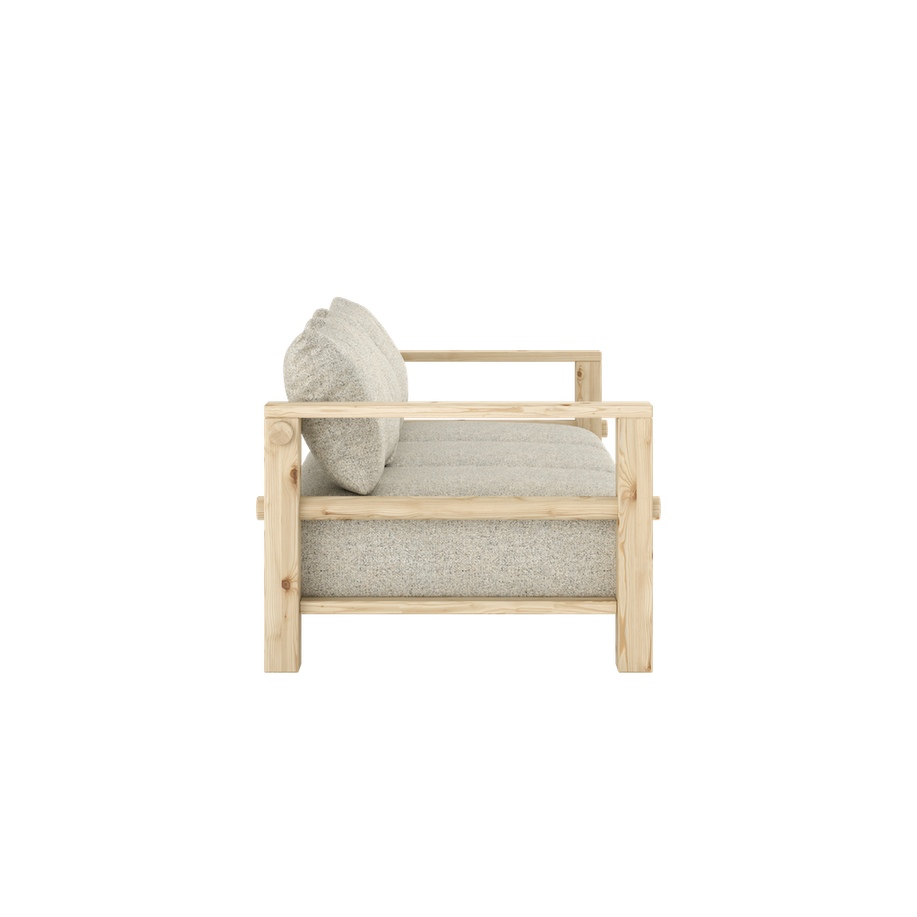 Bare vuodesohva, runko käsittelemätön, kangas Soft Chalk.