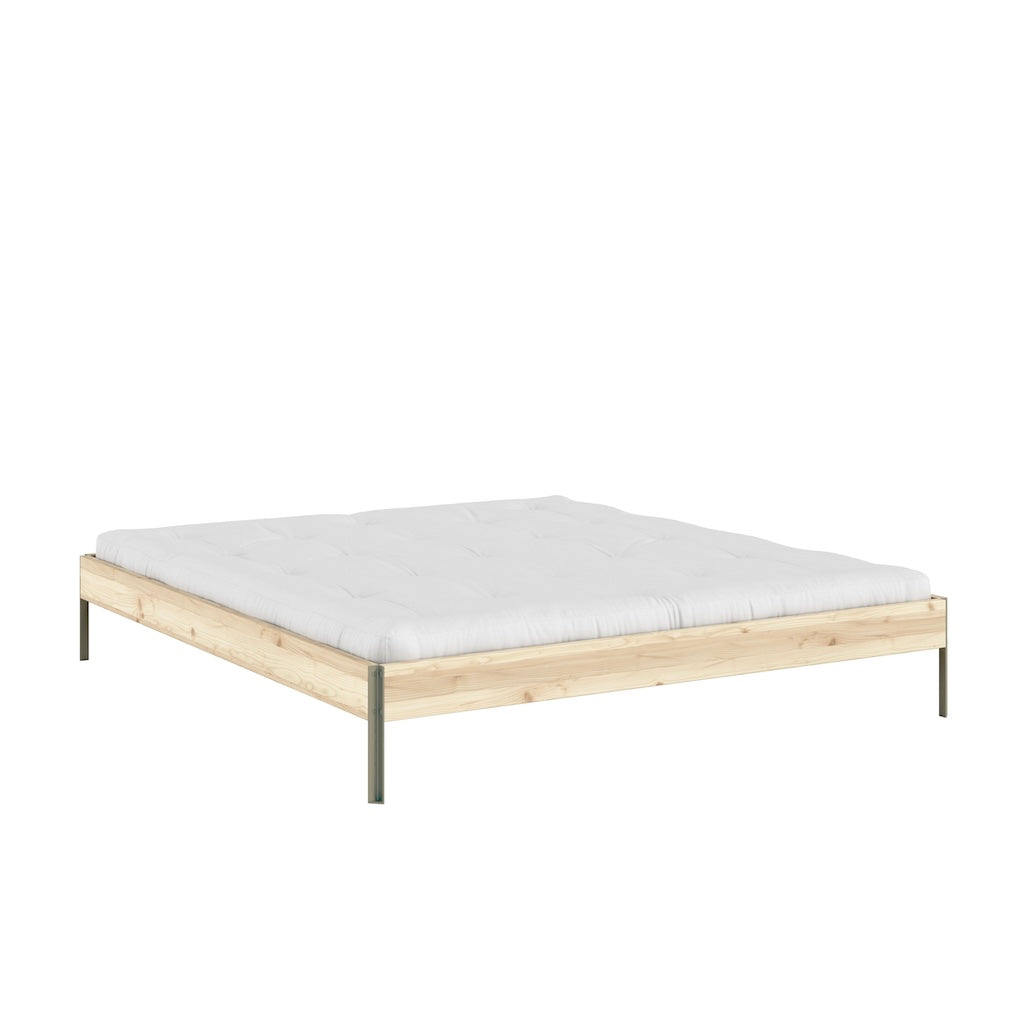 Core 160 sänkyrunko luonnonvärinen, jalat Sage Green.