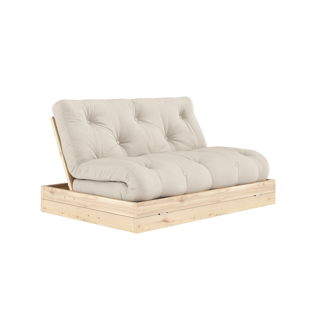 Flip vuodesohva, kangas Beige.