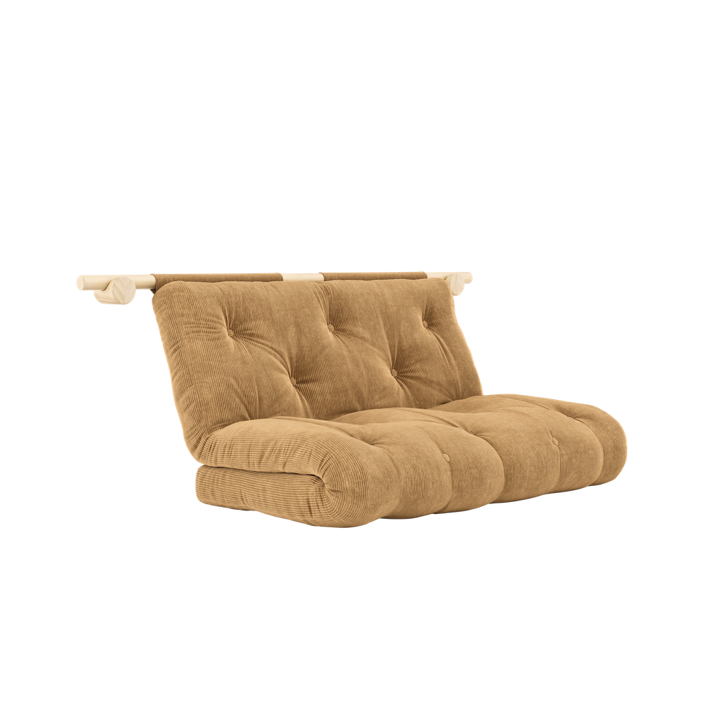 Hooked vuodesohva, kangas Fudge Brown.