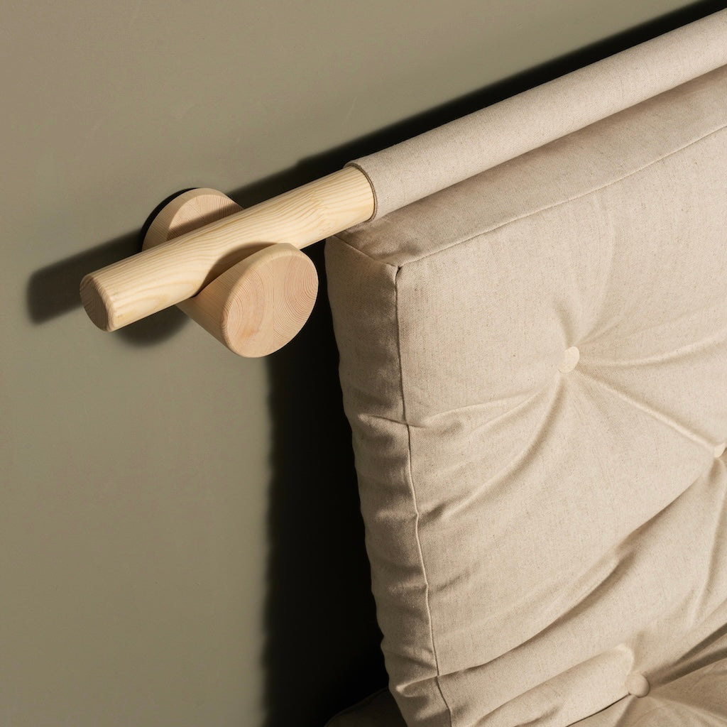 Hooked vuodesohva, kangas Linen.