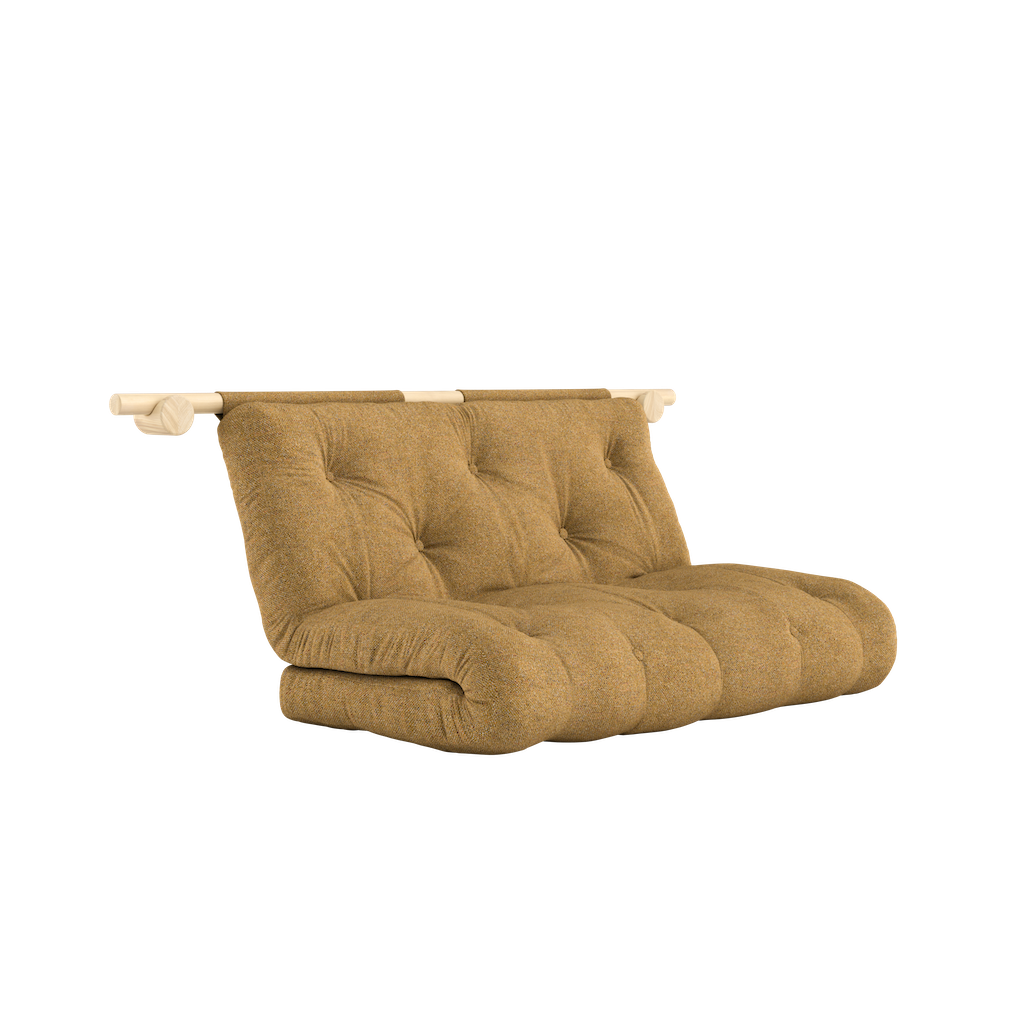 Hooked vuodesohva, kangas Golden Ochre.