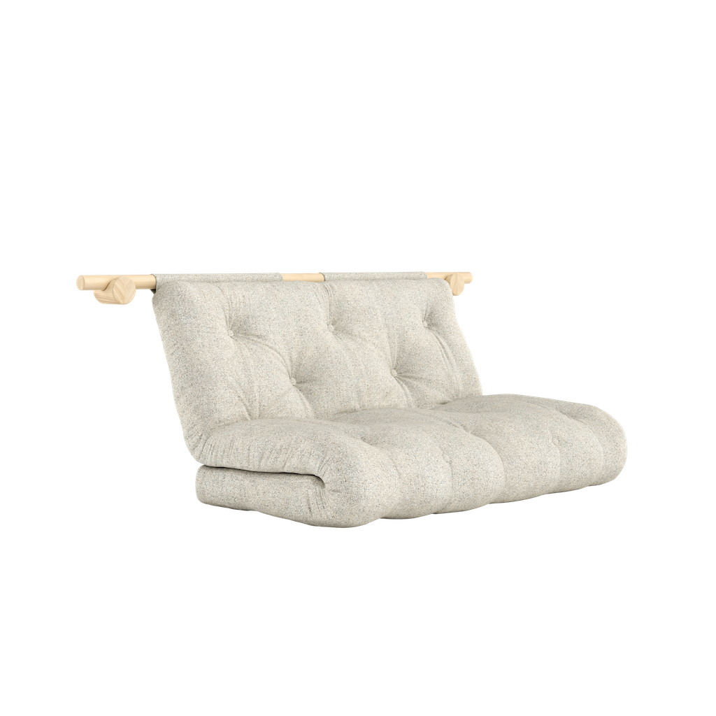 Hooked vuodesohva, kangas Soft Chalk.