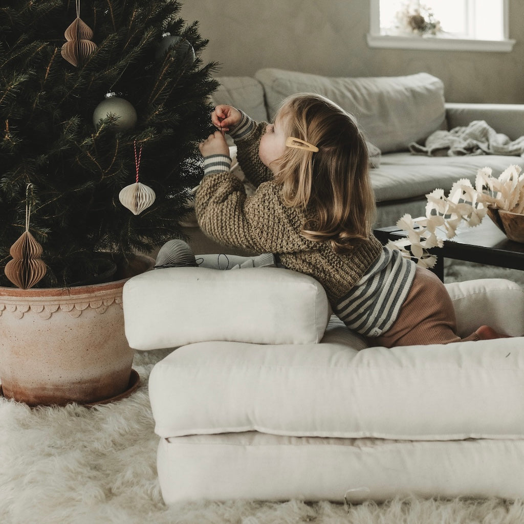 Mini Cube vuodetuoli, kangas Natural.