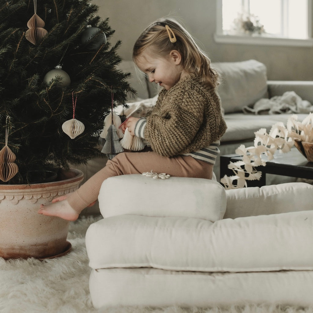 Mini Cube vuodetuoli, kangas Natural.