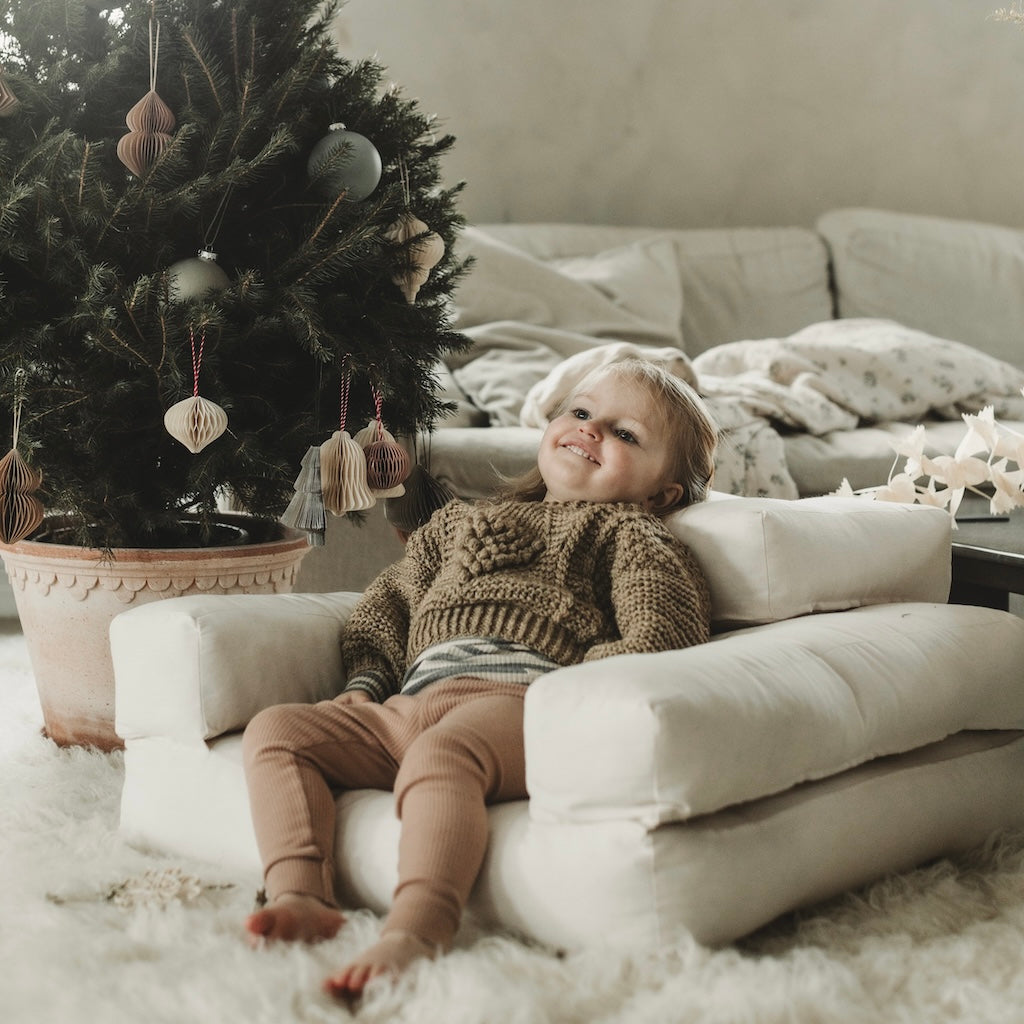 Mini Cube vuodetuoli, kangas Natural.