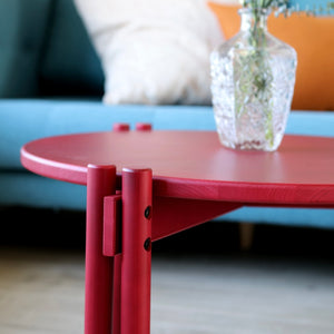 Sticks pöytä, korkea, väri Poppy Red.