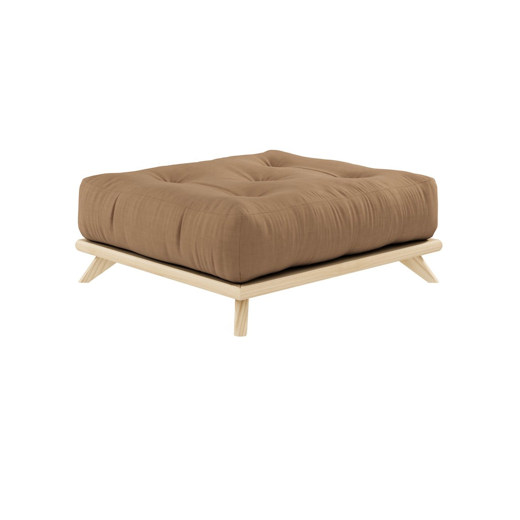 Rahin futonpatja, kangas Mocca. Kuvassa myös Senza rahin runko. (Hinta sisältää vain futonpatjan.)