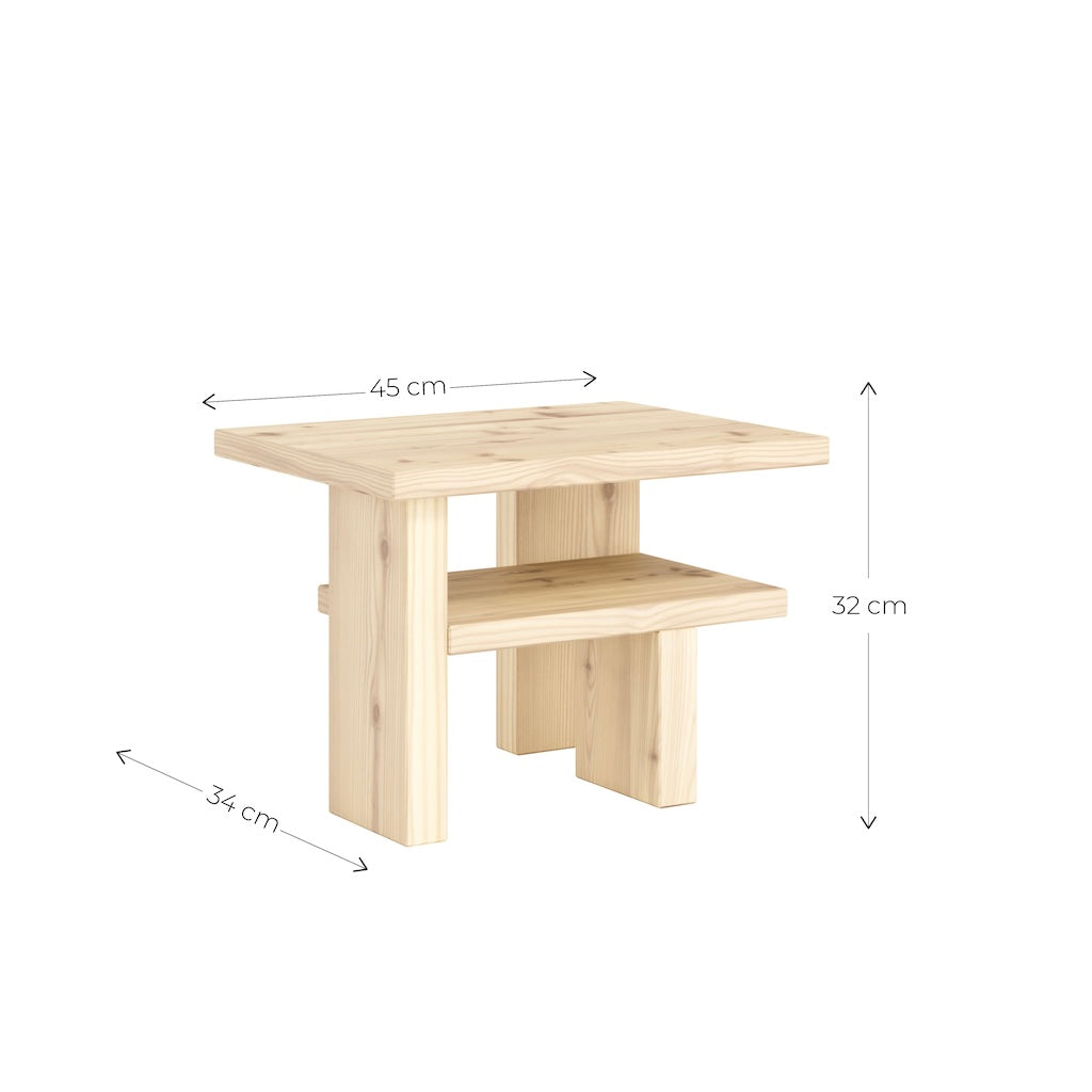 Japan sivupöydän mitat.