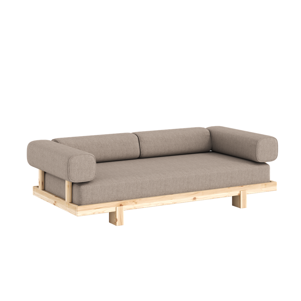 Stay sohva, edestä kuvattuna, kangas Grandpa Beige.