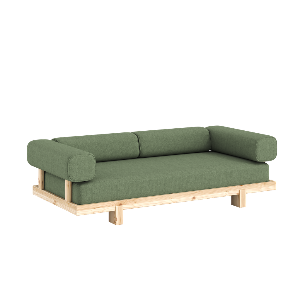Stay sohva, edestä kuvattuna, kangas Matcha Green.
