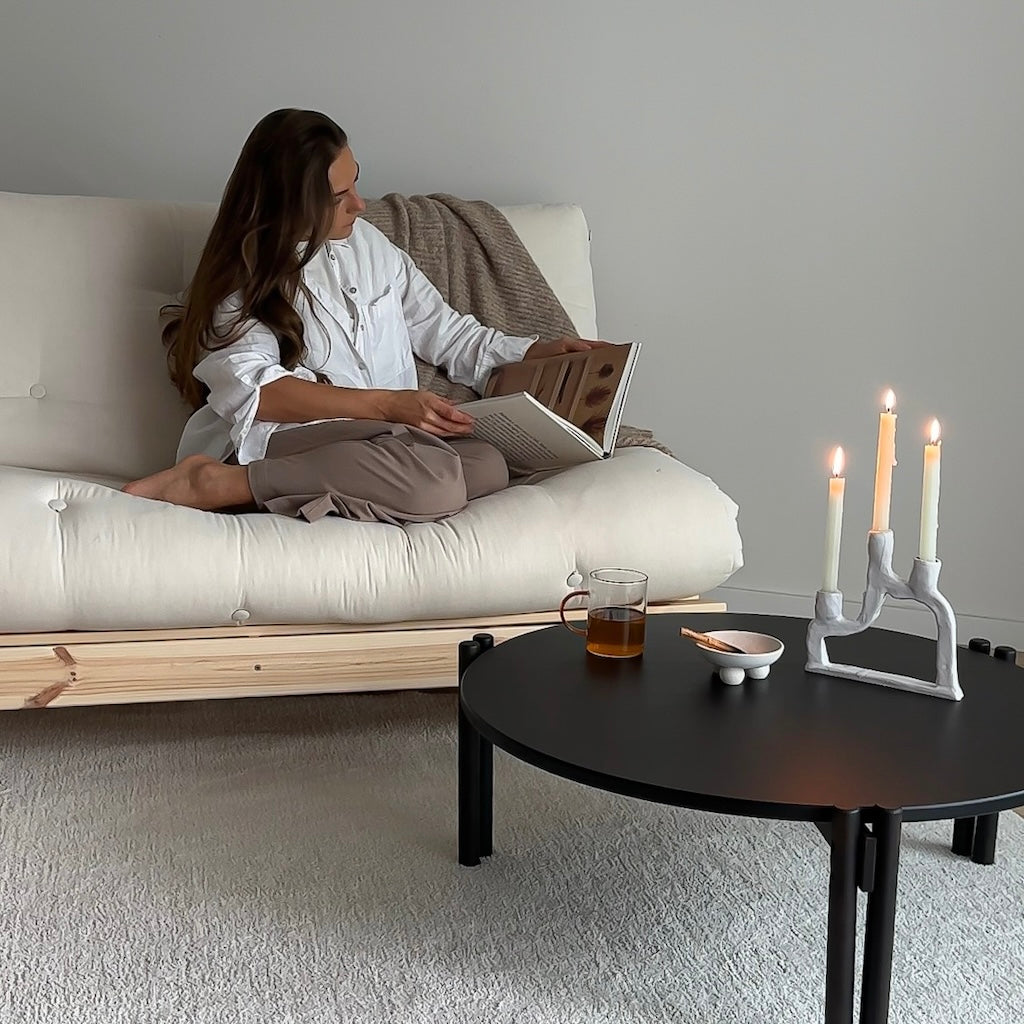 Sticks pöytä, matala, väri Black Night.