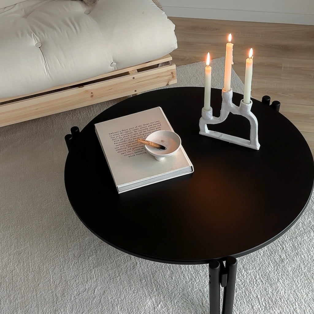 Sticks pöytä, matala, väri Black Night.