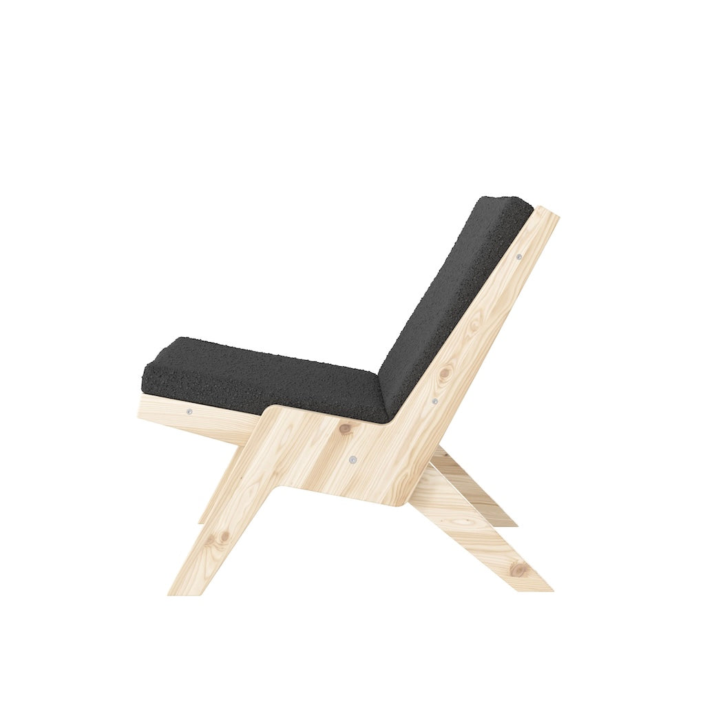Sway Lounge tuoli, kangas Midnight Grey.