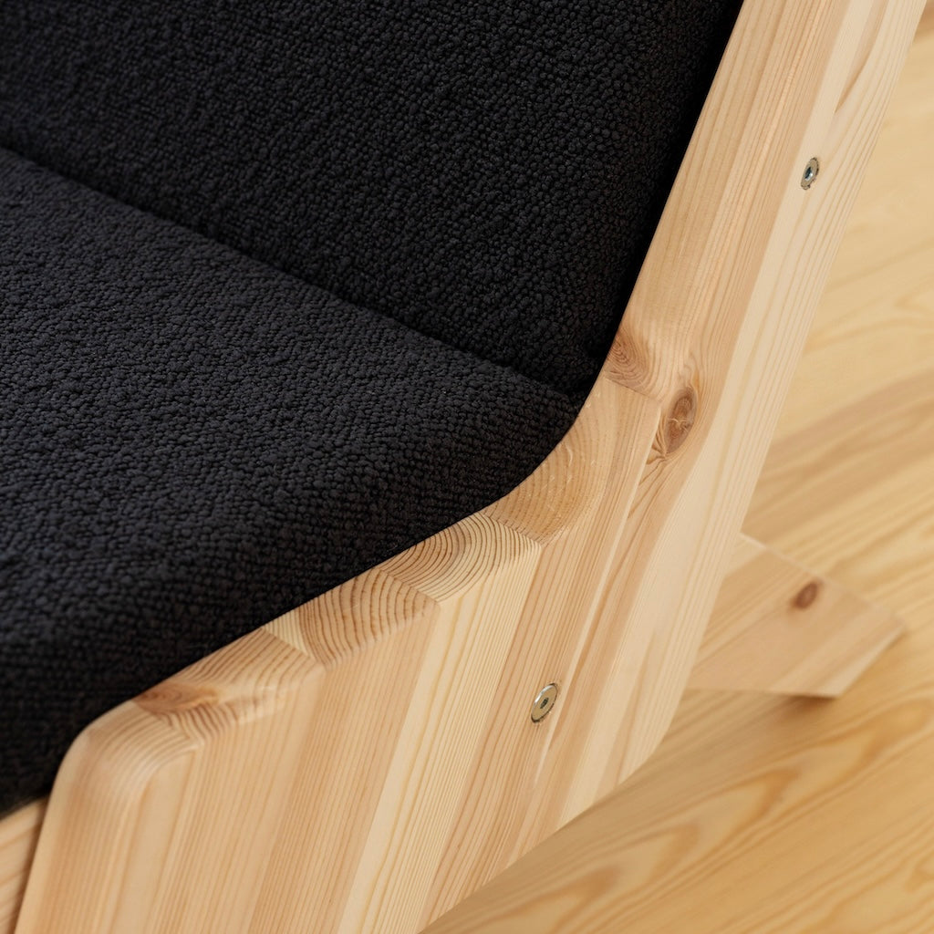 Sway Lounge tuoli, kangas Midnight Grey.