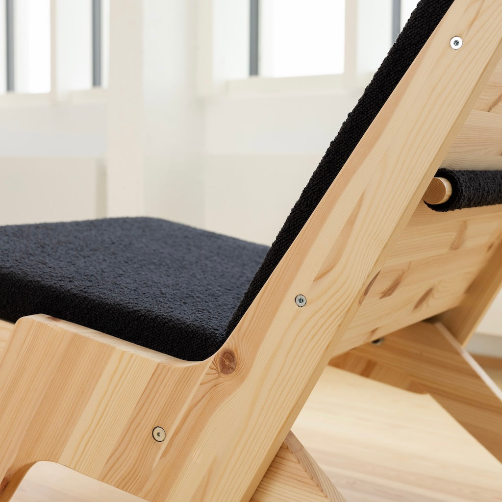 Sway Lounge tuoli, kangas Midnight Grey.