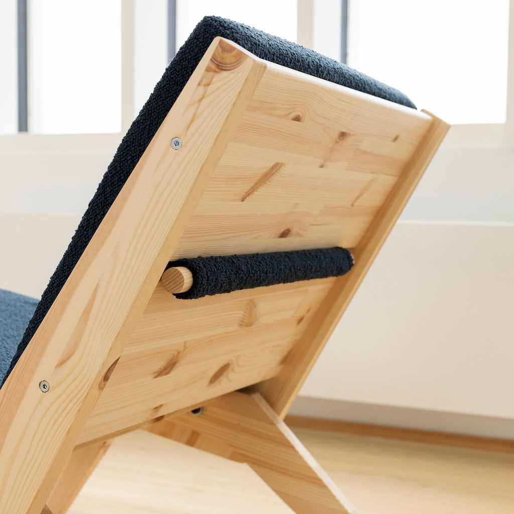 Sway Lounge tuoli, kangas Oxfort Blue.