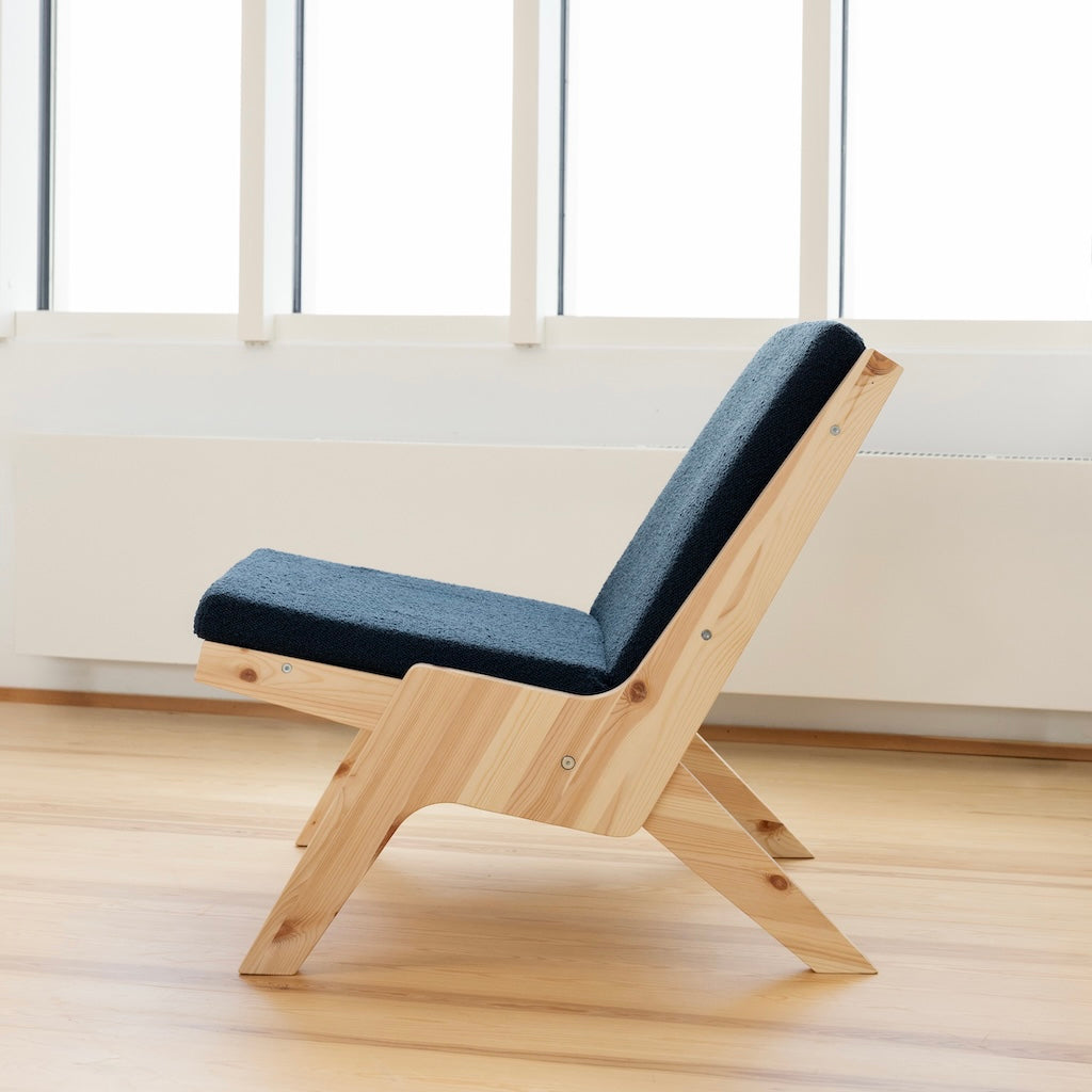 Sway Lounge tuoli, kangas Oxfort Blue.