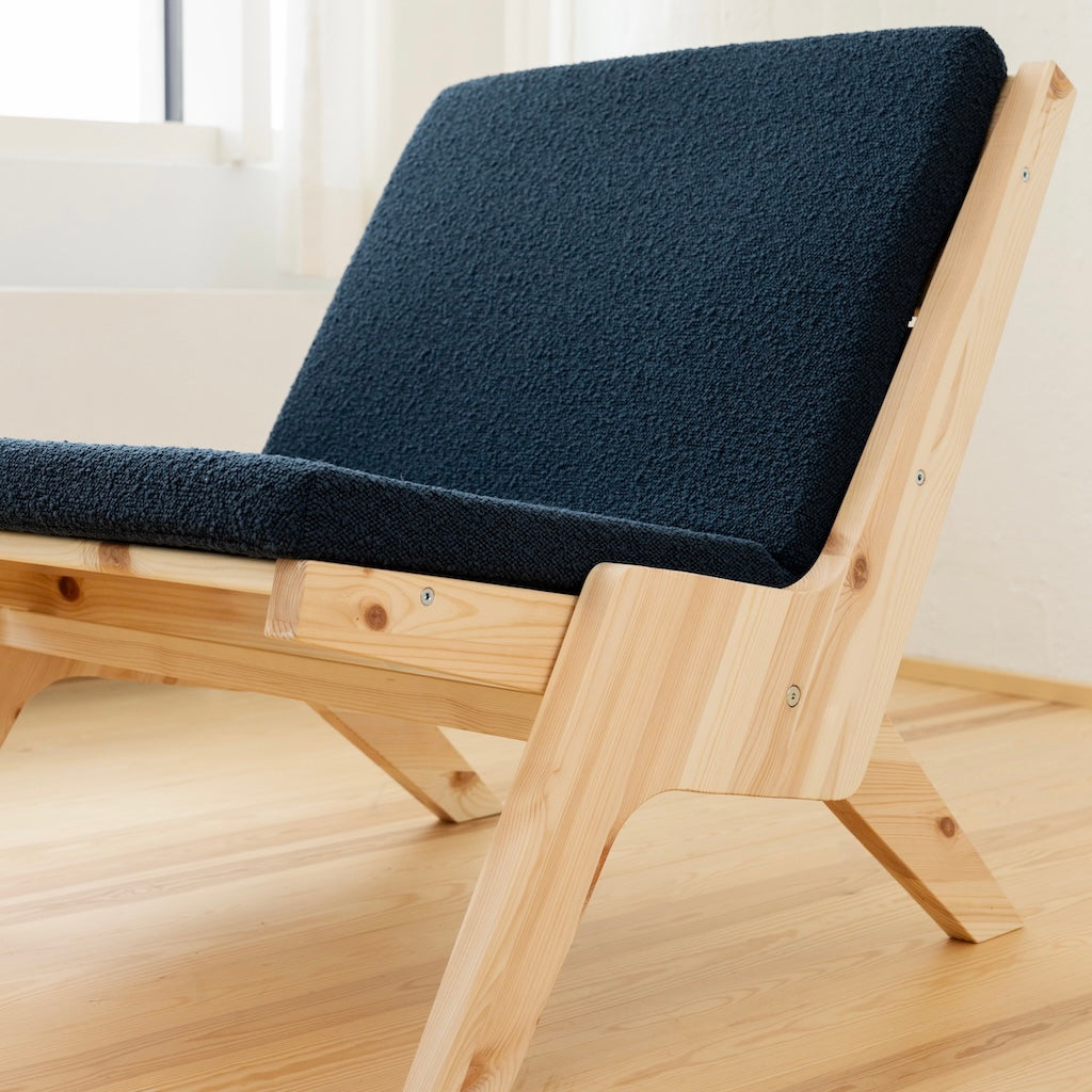 Sway Lounge tuoli, kangas Oxfort Blue.