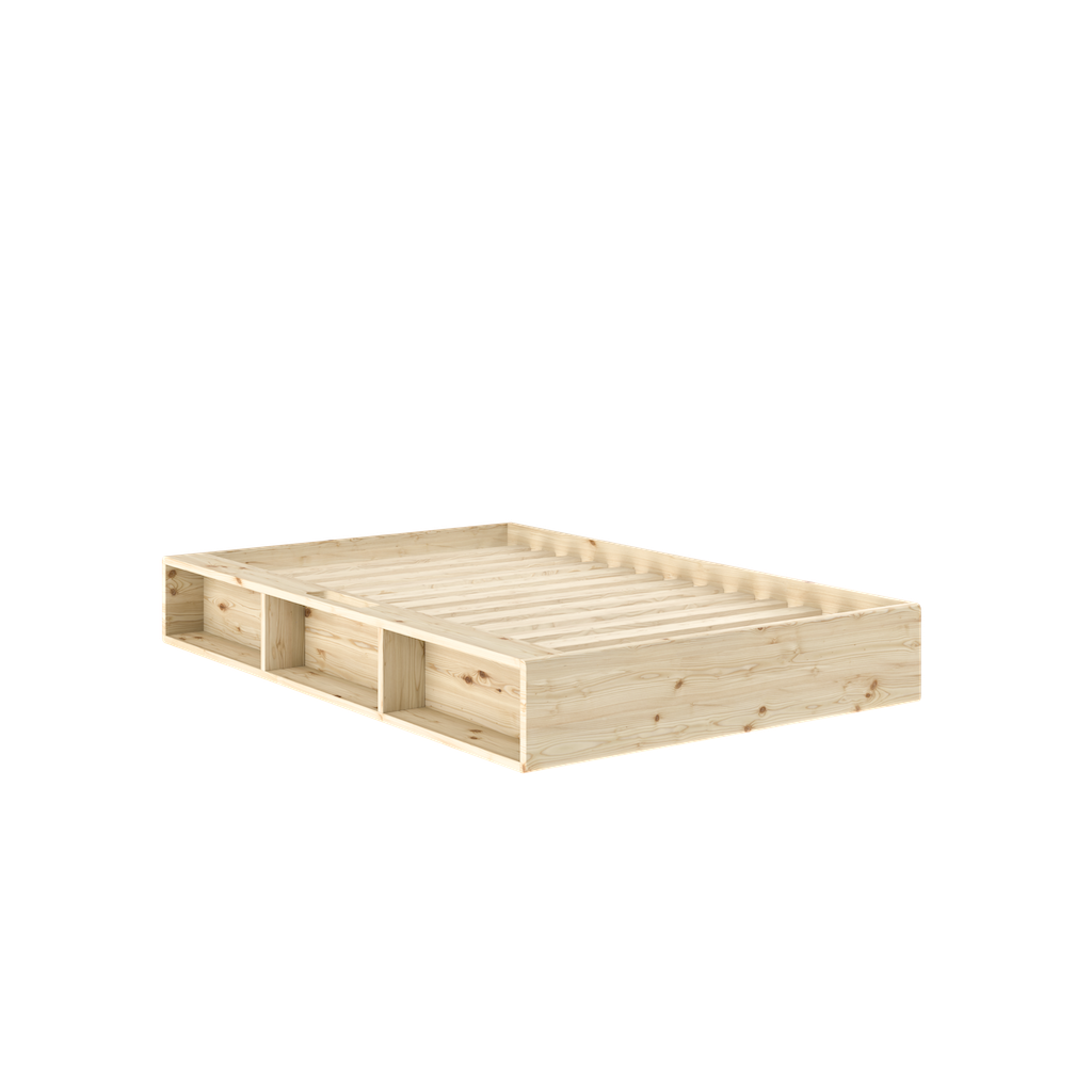 Ziggy sänkyrunko, väri luonnonvärinen, koko 120x200cm.